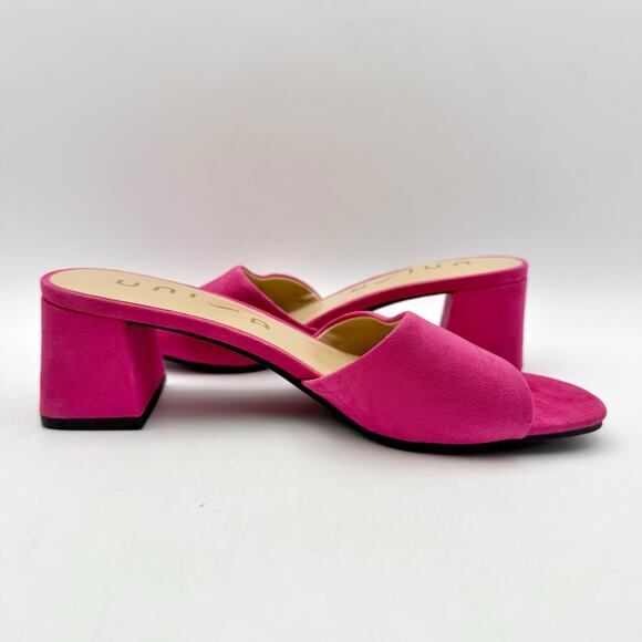 Unisa Womens Venley Heeled Sandal US 9 M EU 39.5 Pink Slip On NWOB - Picture 5 of 13